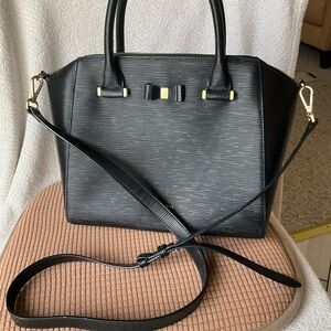 Ted Baker Black Textured Satchel